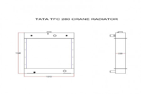 Tata TFC 280 Crane Radiator 3229466